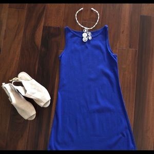 CATHERINE MALANDRINO Blue Sleeveless Dress XS